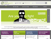 Tablet Screenshot of dcggroup.com